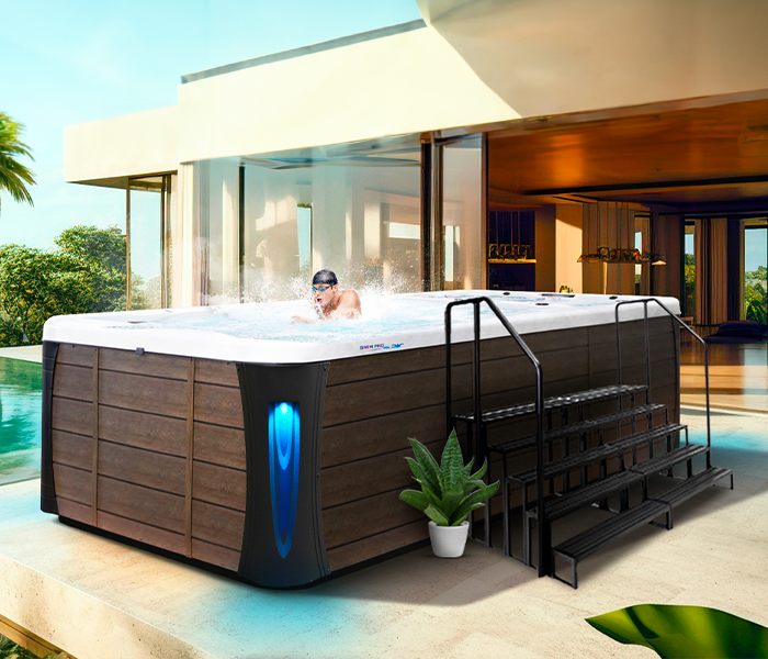 Calspas hot tub being used in a family setting - San Antonio